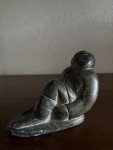 Luccasie Amm Inuit Soapstone Figure Sculpture