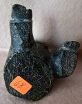 Inuit Stone Carving - Torso Man Disc E6282