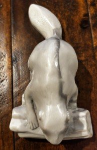 Beaver On Log Faux Marble Inuit Carving