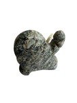 Vintage Inuit Stone Drummer Carving Sculpture