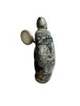 Vintage Inuit Stone Drummer Carving Sculpture