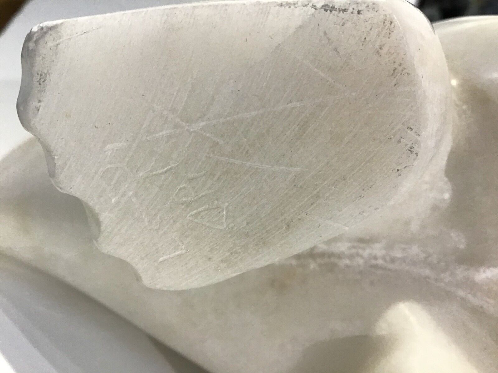 Inuit Carving: Hand Carved Alabaster Stone Bear Art