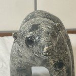 Signed 6" Inuit Stone Polar Bear Carving