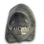 Unique 1977 Seal Soapstone Inuit Carving