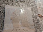 David Bernett Inuit Girls Marble Art Sculpture