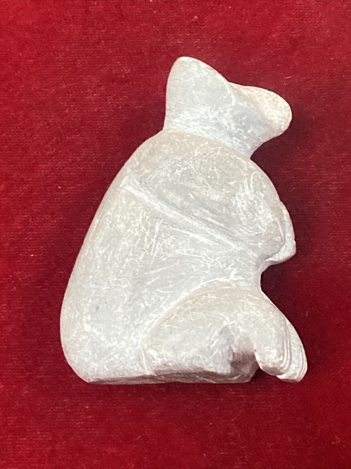 Inuit Handcarved Vintage Bear Stone Carving (V1)