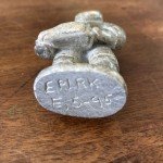 Inuit Ice Fisherman Soapstone Carving Signed "DIMU