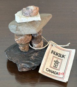 Inuksuk Stone Carving Figurine - Signed 4