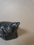 Hand-Carved Inuit Soapstone Seal - Signed & Numbered