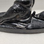 Inuit Soapstone Hunting Kayak Sculpture from Vancouver