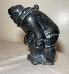 Antique Inuit Soapstone Seal Carving Sculpture