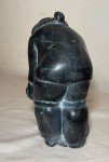 Antique Inuit Soapstone Seal Carving Sculpture