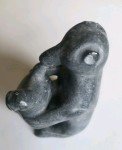 Inuit Soapstone Carving: Polar Bear and Seal