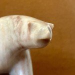 Signed Inuit Stone Bear Sculpture by C. Olivier