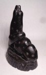 Hand-Carved Soapstone Seal and Wolf Figures