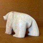 Signed Inuit Stone Bear Sculpture by C. Olivier