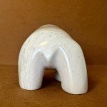 Signed Inuit Stone Bear Sculpture by C. Olivier