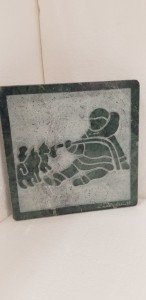 David Bernett Inuit Marble Sculpture "The Pulling Match