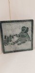 David Bernett Inuit Marble Sculpture - "The Pulling Match