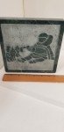 David Bernett Inuit Marble Sculpture - "The Pulling Match