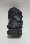 Hand-Carved Black Stone Inuit Child Figurine
