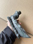Soapstone Inuit Art Carving of Fishing Aardvark