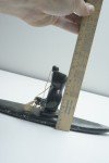 Artist-Signed Inuit Stone Fishing Canoe Carving