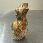 Signed Inuit Stone Biliken Figurine by H. Ihana