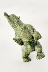 Dancing Polar Bear Inuit Art Figurine
