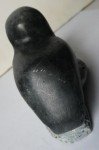 Inuit Art Soapstone Seal on Rock Carving