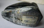 Inuit Art Soapstone Seal on Rock Carving
