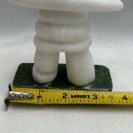 Hand-Carved Inuit Stone Man on Marble Base