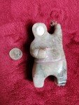 Inuit Soapstone Hunter Figurine by Levi Tetpon