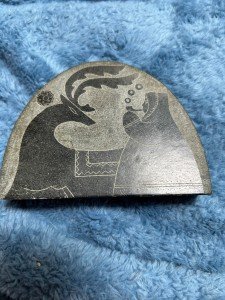 Vintage Handcarved Inuit Soapstone Sleigh Art