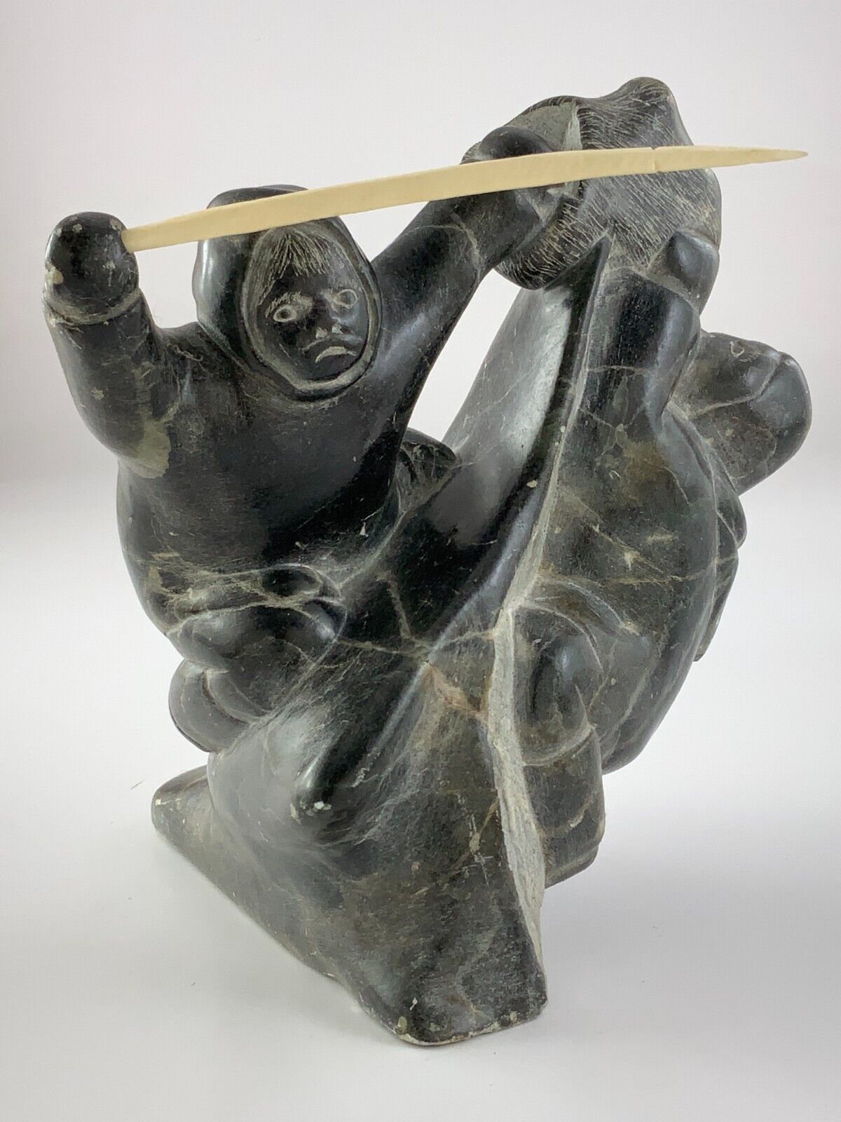 Soapstone Carving - Lucassie Amamatuak Junior 1978