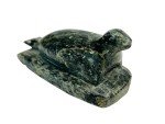 Hand Carved Soapstone Seal Sculpture - Inuit Art