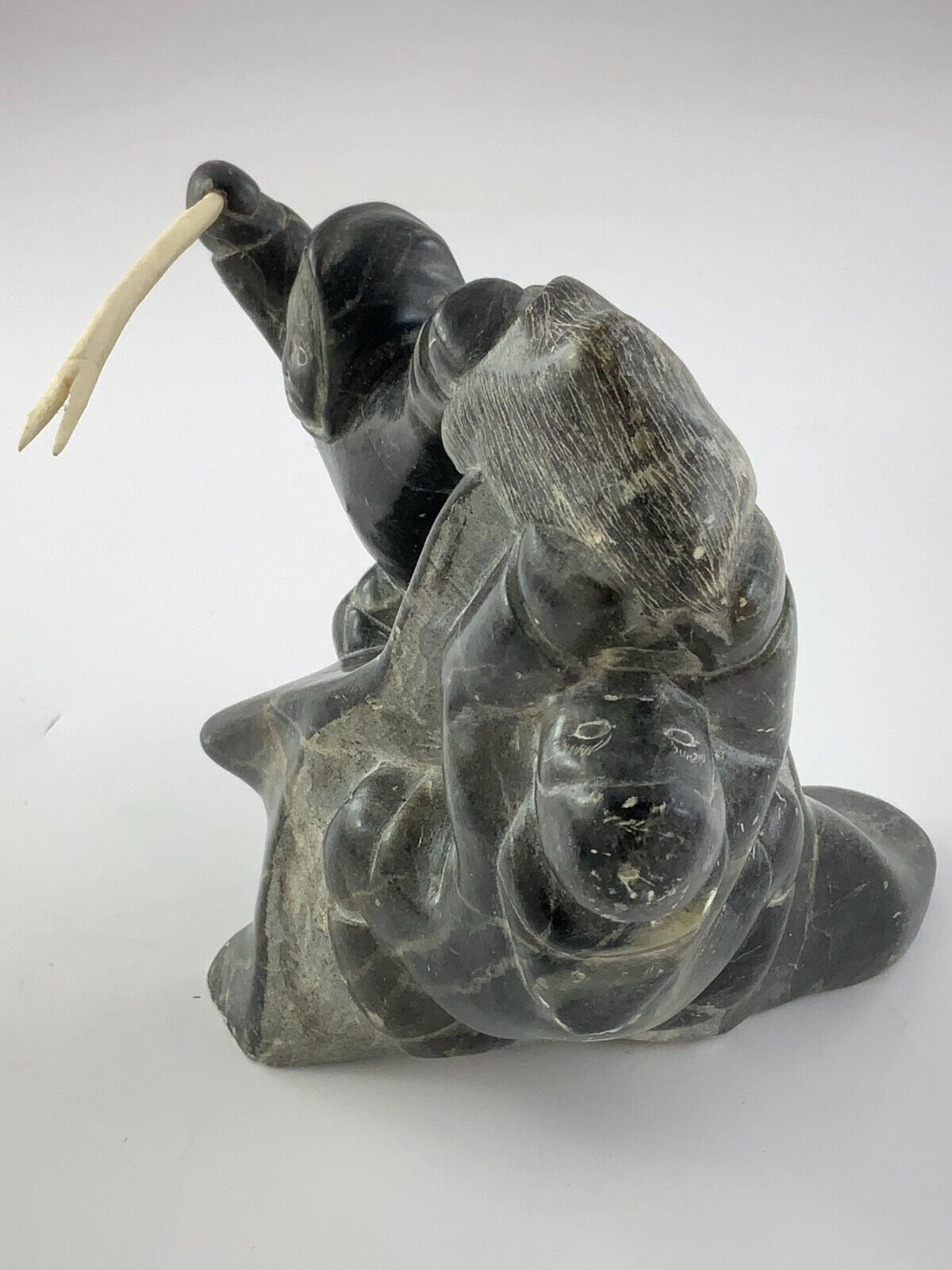 Soapstone Carving - Lucassie Amamatuak Junior 1978