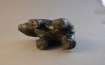Inuit Stone Carving - Walking Black Bear Cub