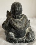 Inuit Wolf Sculpture with Eskimo Man and Pups