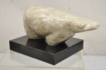 Inuit Polar Bear Abstract Marble Sculpture by Sheryl C. Benjamin