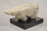 Inuit Polar Bear Abstract Marble Sculpture by Sheryl C. Benjamin