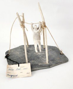 1960s Inuit Carving with Tag - Unique Piece