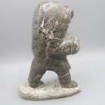 Large Vintage Inuit Soapstone Carving of Man