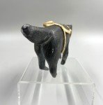 Vintage Inuit Soapstone Sled Dog Carving