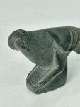 Hand Carved Inuit Green Granite Raven Figurine