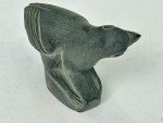 Hand Carved Inuit Green Granite Raven Figurine