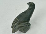 Hand Carved Inuit Green Granite Raven Figurine