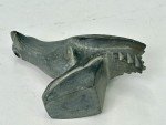 Hand Carved Inuit Green Granite Raven Figurine