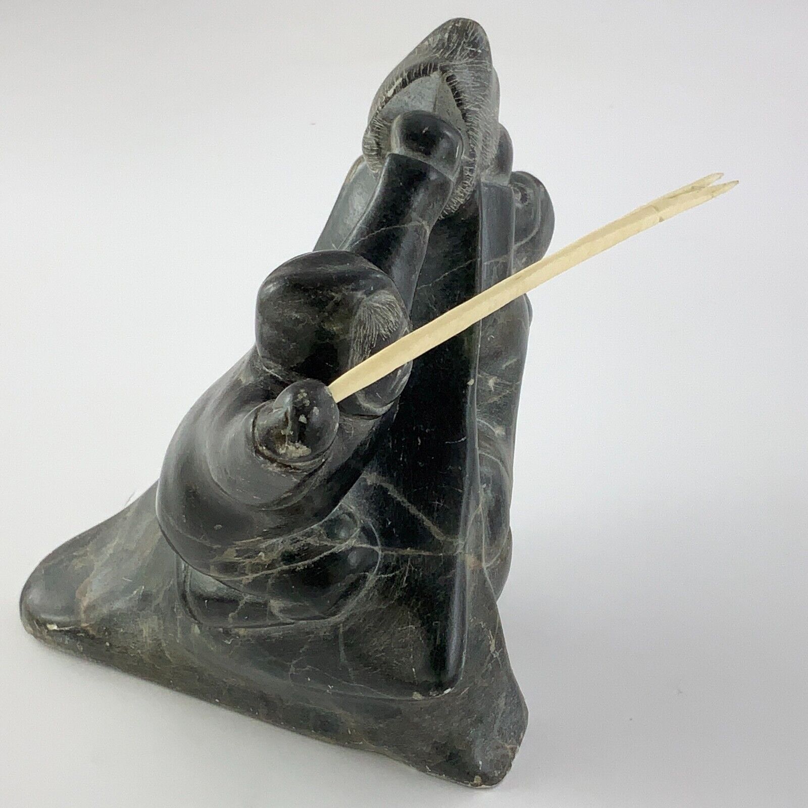 Soapstone Carving - Lucassie Amamatuak Junior 1978