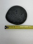 Inuit Stone Roundel: Hunters and Dancers Carving